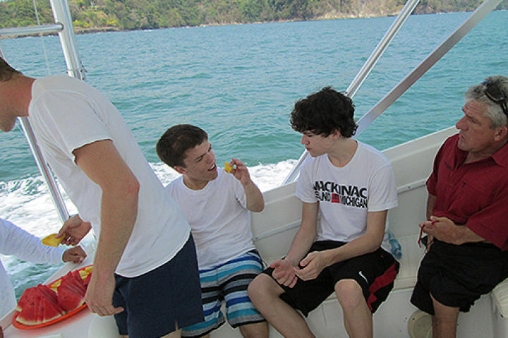Matt Roloff with his sons Jeremy, Zach and Jacob.