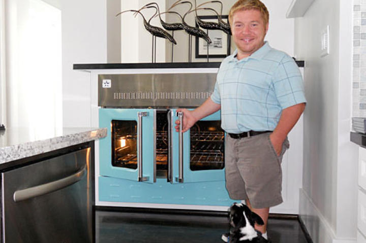 Even the oven was customized. Now they're ready to entertain!