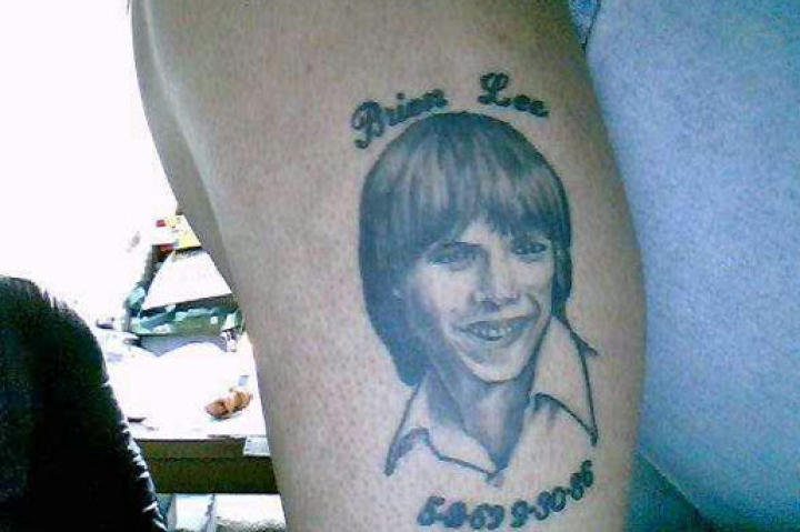 Janet B. has a memorial tattoo of her brother.