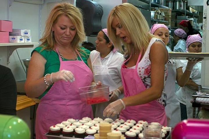 Kate, as usual, is at 'home' in any kitchen.