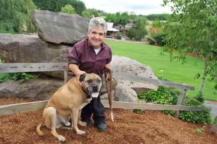 Matt with his best friend "Rocky."