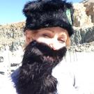 I have beard hair stuck in my throat. Ew.
From Kari Byron's Twitter feed. Follow