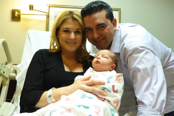 It's a boy! Baby Carlo Salvatore was born February 14, 2011, at 5:11 p.m., weighing 7 lbs. 3 oz. and 20 inches long.