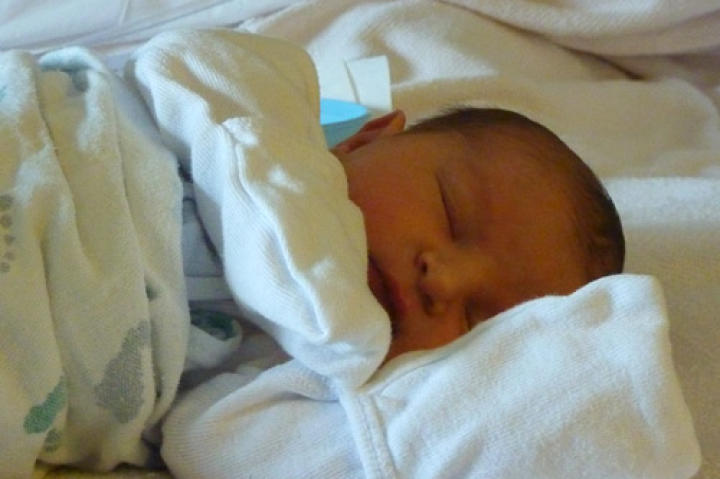 Nothing more peaceful than watching a precious newborn fast asleep.