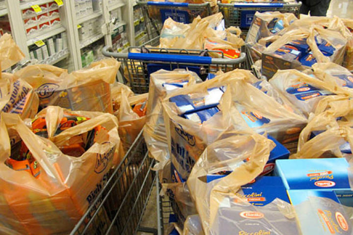 The final haul is tallied and bagged for the taking!