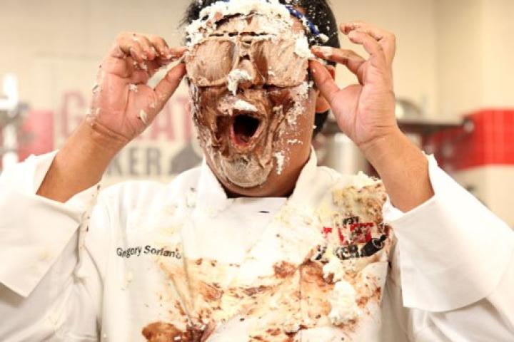 Contestant Greggy Soriano gets CREAMED.