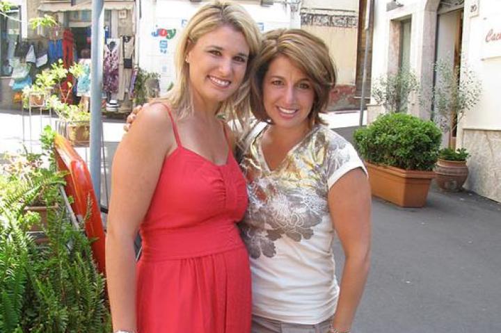 Lisa and Grace in Sicily.