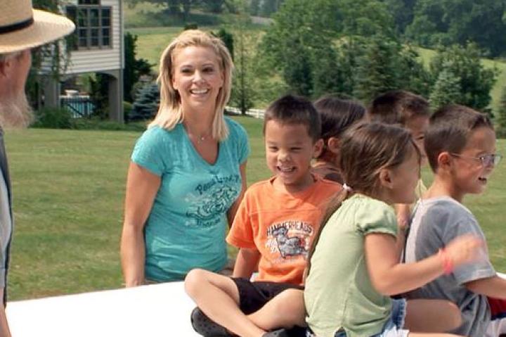 The kids are thrilled for ... CHICKENS!!!