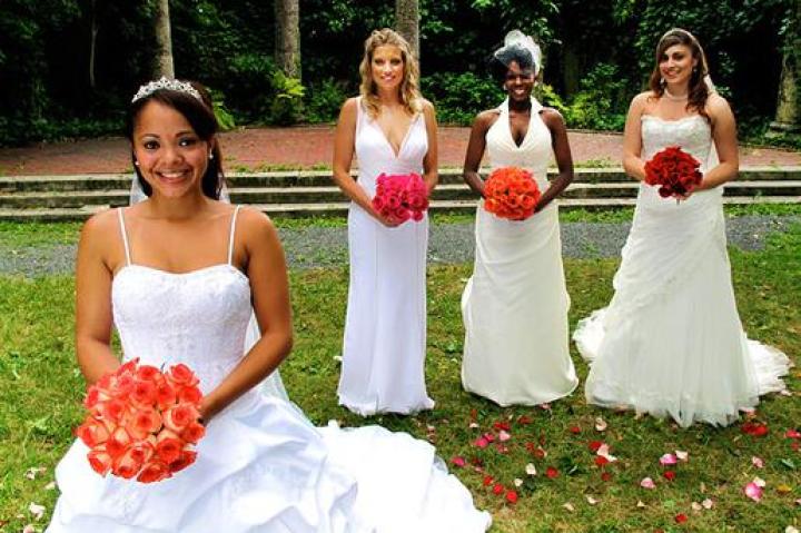 Brides (left to right): Alana, Kati, Tara, and Editza.