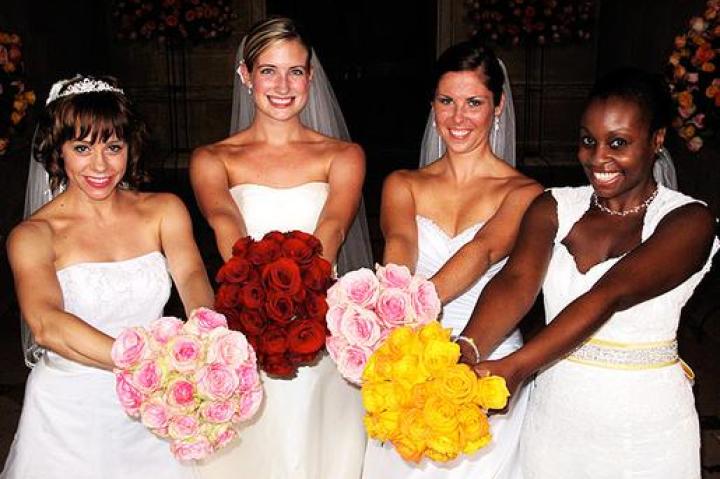 Brides (left to right): Nyle, Emily, Chelsea, and Shayla.