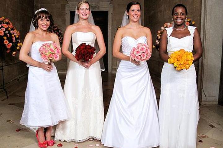 Brides (left to right): Nyle, Emily, Chelsea, and Shayla.