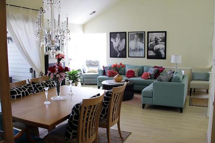 AFTER: Khaitie's Dining Room and Family Room