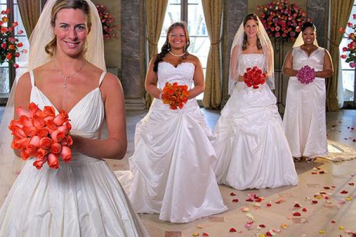 Meet the four brides: Danielle, Dawn, Kally, and Kitty.