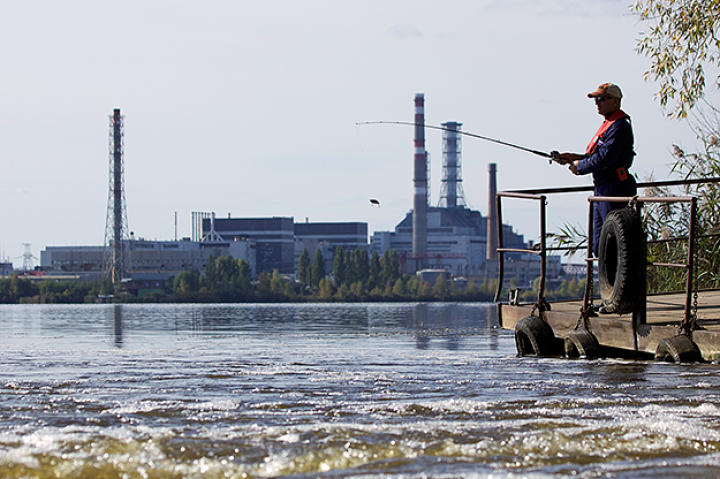 Jeremy Wade fishing in Chernobyl.