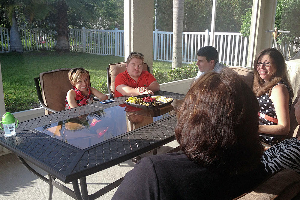 Bill's brother and sister-in-law ask the Little Couple to be their child's Godparents.