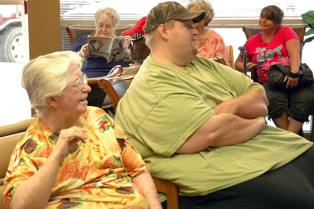 James is 37 years old and weighs 750 pounds. "My mom treats me like I'm helpless," he says. "A lot of people do."