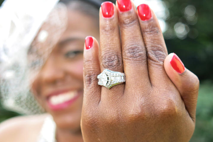 Mia showing off her ring