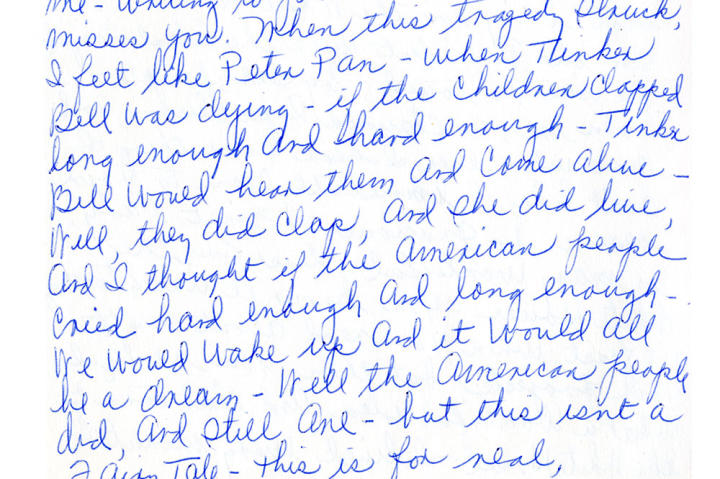 Letter by Estelle Sherman, read by Laura Linney.