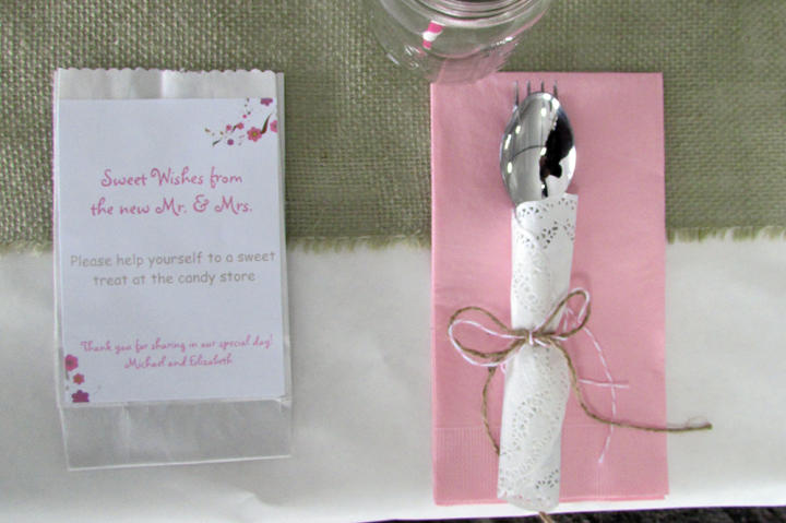 Guests were invited to help themselves to treats at the candy store.