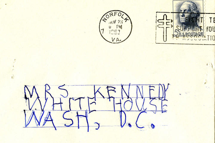 After John F. Kennedy's assassination, more than 800,000 letters of condolence were sent to the White House. These letters came from people of all ages, from all over the world. Each told a unique story. This is just a small sample of the letters to Jackie, presented alongside photographs of their authors.