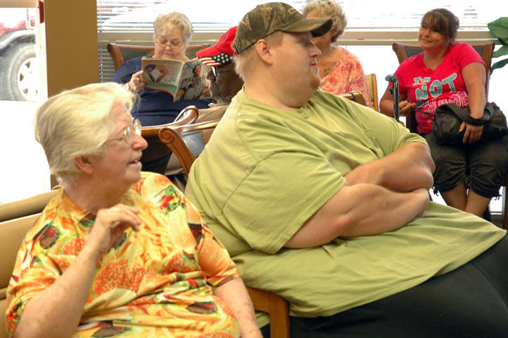 James is 37 years old and weighs 750 pounds. "My mom treats me like I'm helpless," he says. "A lot of people do."