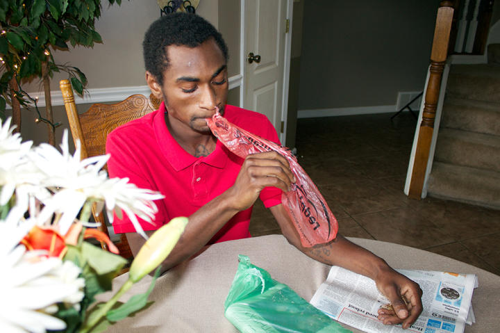 Robert has been addicted to eating plastic bags since he was seven.