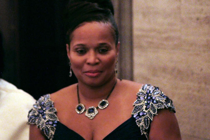 The very proud mother of the Something Borrowed bride.