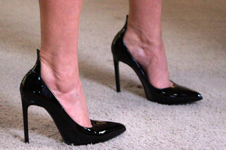 Black Patent Pumps by Yves Saint Laurent
