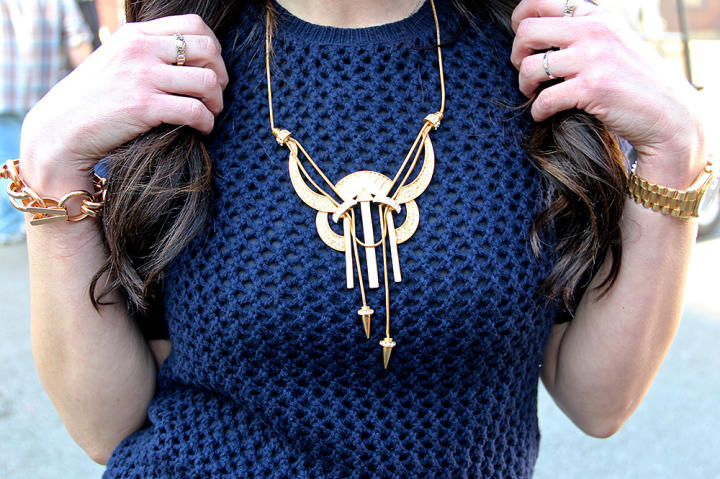 Gold Deco Necklace by