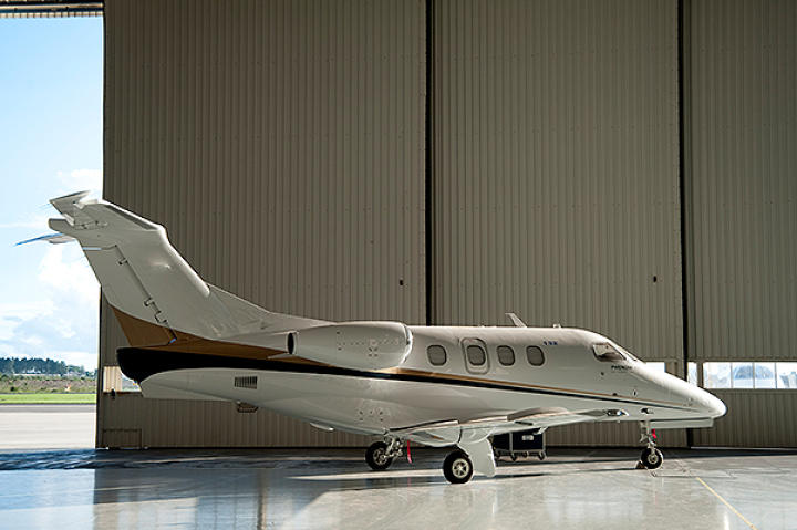 Of COURSE it's an Embraer Phenom 100 a light little business jet from Embraer Brazil. A lot of you guessed correctly but interestingly enough many of you also guessed Cessna Citation Mustang.