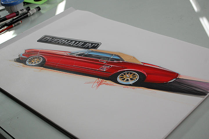 The Mustang Drawing
