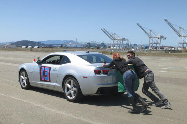 ... while Kari, Grant and Tory explore whether you could use hooch to fuel an unmodified car on a "moonshine run."