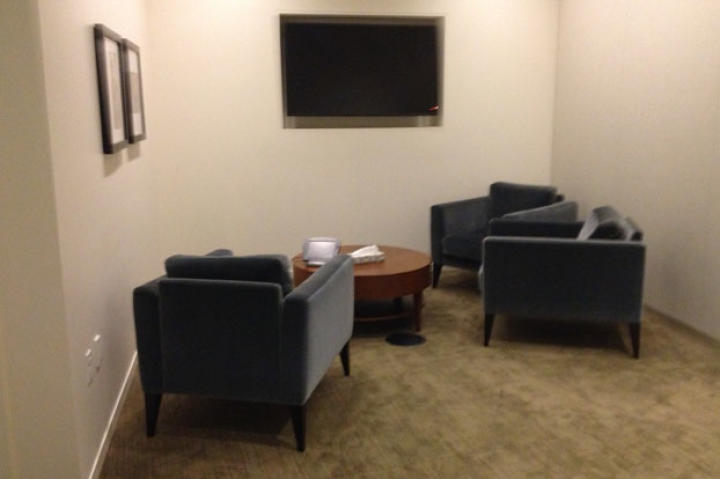 The concept of the video: During an "interview" about charitable-giving myths with Bill and Melinda, it's revealed that Jamie and Adam are holed away in a room in the Gates Foundation, busting myths. Here's what that room looked like the day before we filmed.