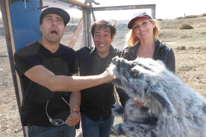 Guess which MythBuster said, "If I ran into that wolf in a dark, wooded area I'd be peeing my pants."(Yup, it was Tory.)