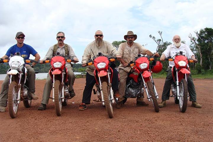 The Hoffman Crew and their new dirt bikes. Makes getting to the claim much, much easier.