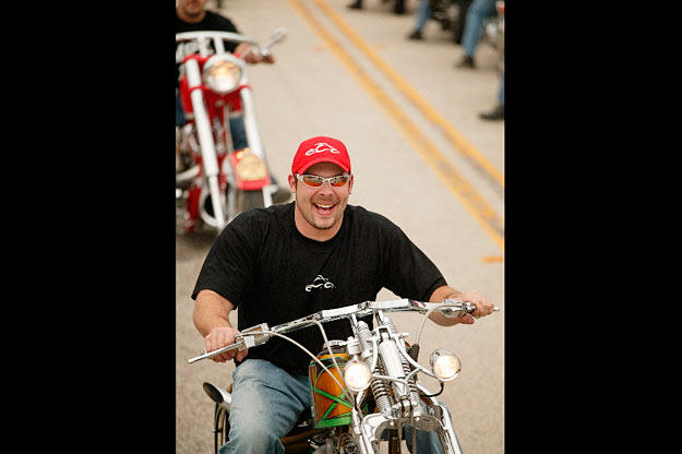Paul Teutul Jr. hits Daytona Bike Week in 2004.
