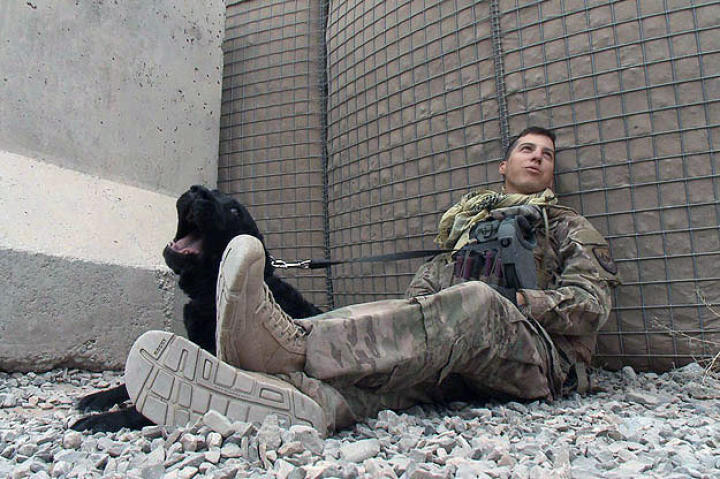 Cpl. Heath Garcia and MWD Lucy