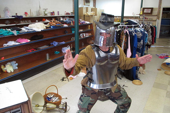 As payment, Turtleman receives an authentic suit of armor.