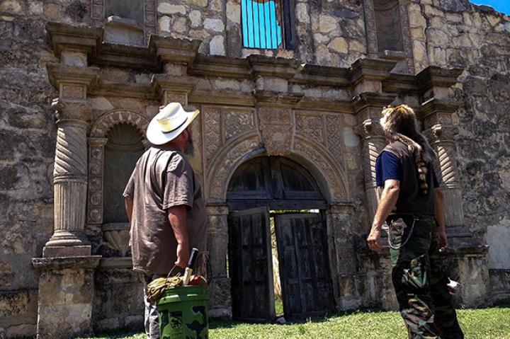 It's an impressive replica of the real Alamo!
