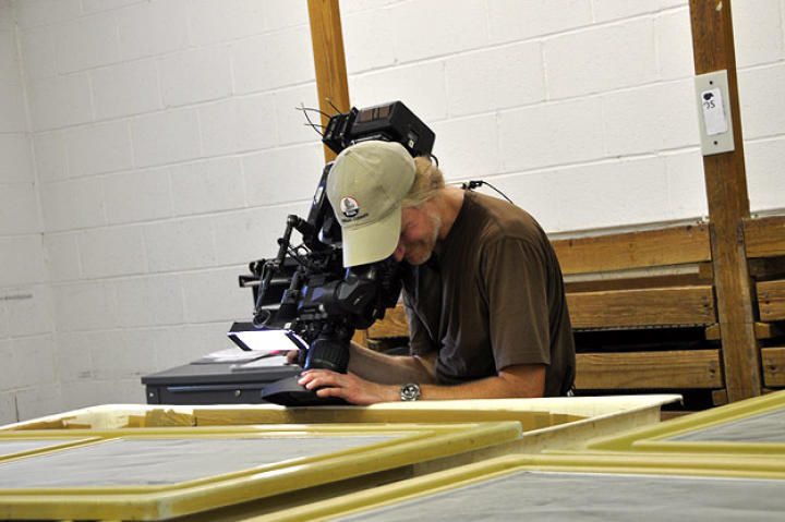Troy Paff captures some cricket B roll.