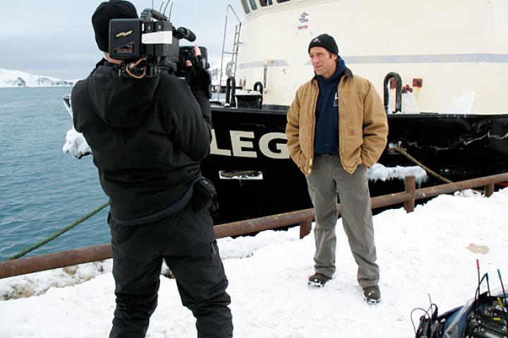 Super-producer Dave Barsky captures Doug Glover capturing Mike Rowe's stand-ups in Alaska.