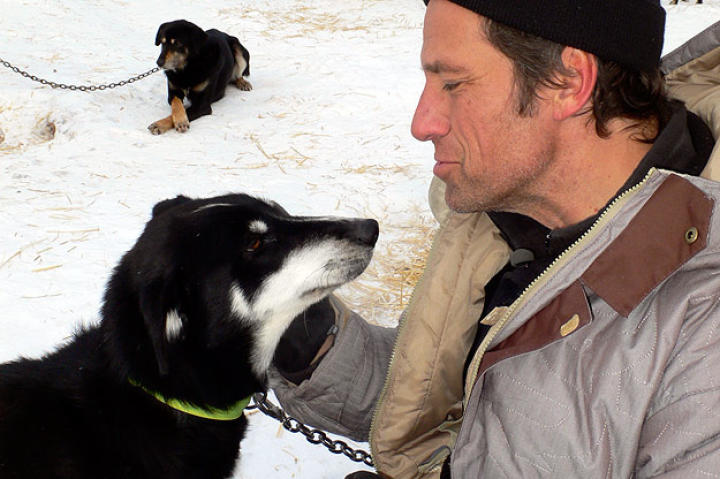 Even the sled dogs in Big Lake, Alaska, love Mike Rowe.