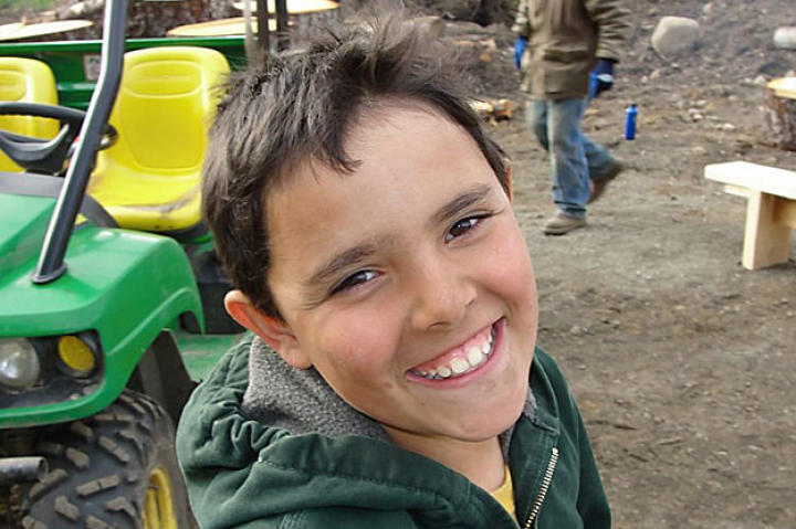 Greg Remsburg's 10-year-old son Brandon grew up fast at the camp, getting his share of chores while still having time to explore his new home.