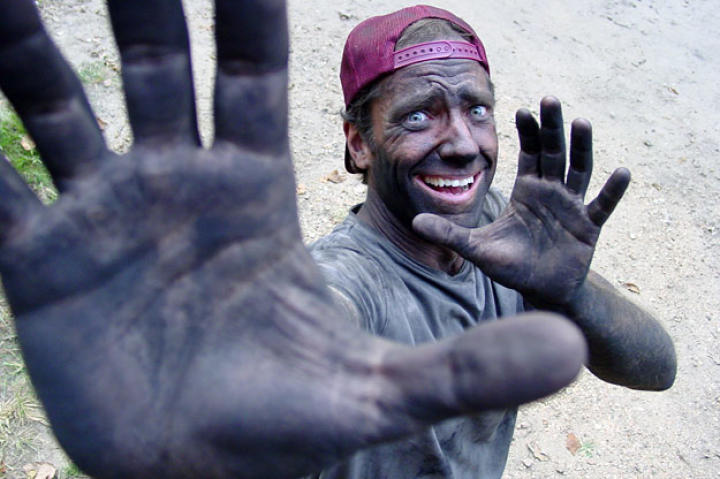 Mike Rowe has been dirty pretty constantly since July 2005, when the full series debuted on Discovery Channel (three pilot episodes premiered in November 2003).