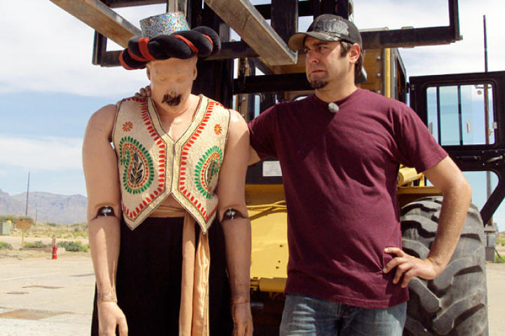 Buster falls back on his roots in community theater for his portrayal of Lagari Hasan Celebi in the RocketMan myth.