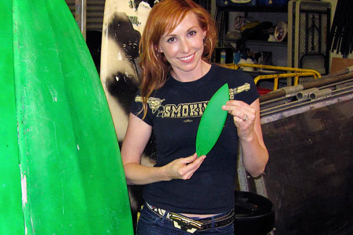Can a surfboard tied to the top of a car be lethal? Kari Byron shows off the small-scale replica she fashioned at NASA.