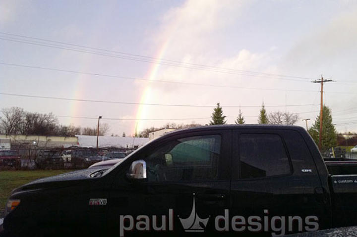 It's a double rainbow! What does it mean? (Dec. 1, 2010)
From Paul Junior's Twitter feed.