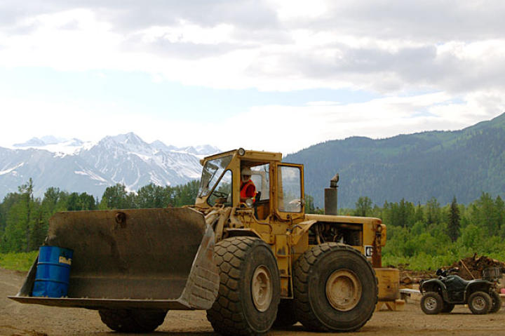 Before they could start major mining operations, Todd Hoffman and his men had to build a camp that started with basic shelter and storage and later included specialized heavy processing equipment.