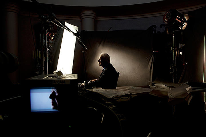 President Jimmy Carter being interviewed for Gatekeepers.
