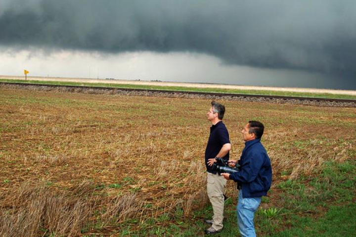 Chasing storms had been a part of Tim's life for over 25 years. Ten years ago, he developed his own tornado probes to record meteorological data inside of tornadoes. On June 24, 2003, Tim dropped a probe in the path of an F-4 tornado where it measured an astounding 100 millibar pressure drop — a record that still stands today.